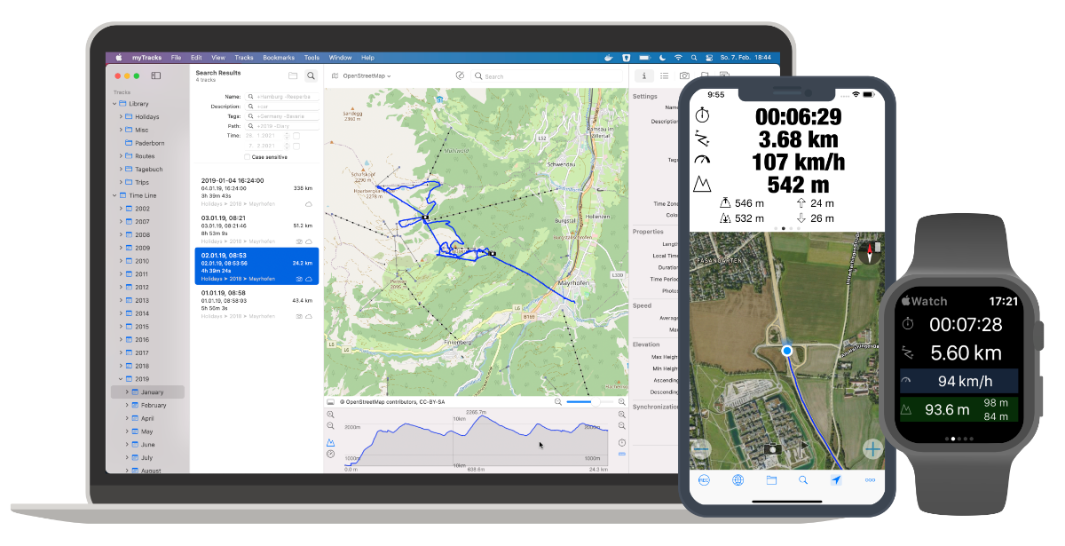 myTracks on all platforms