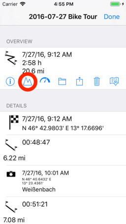 Open elevation profile