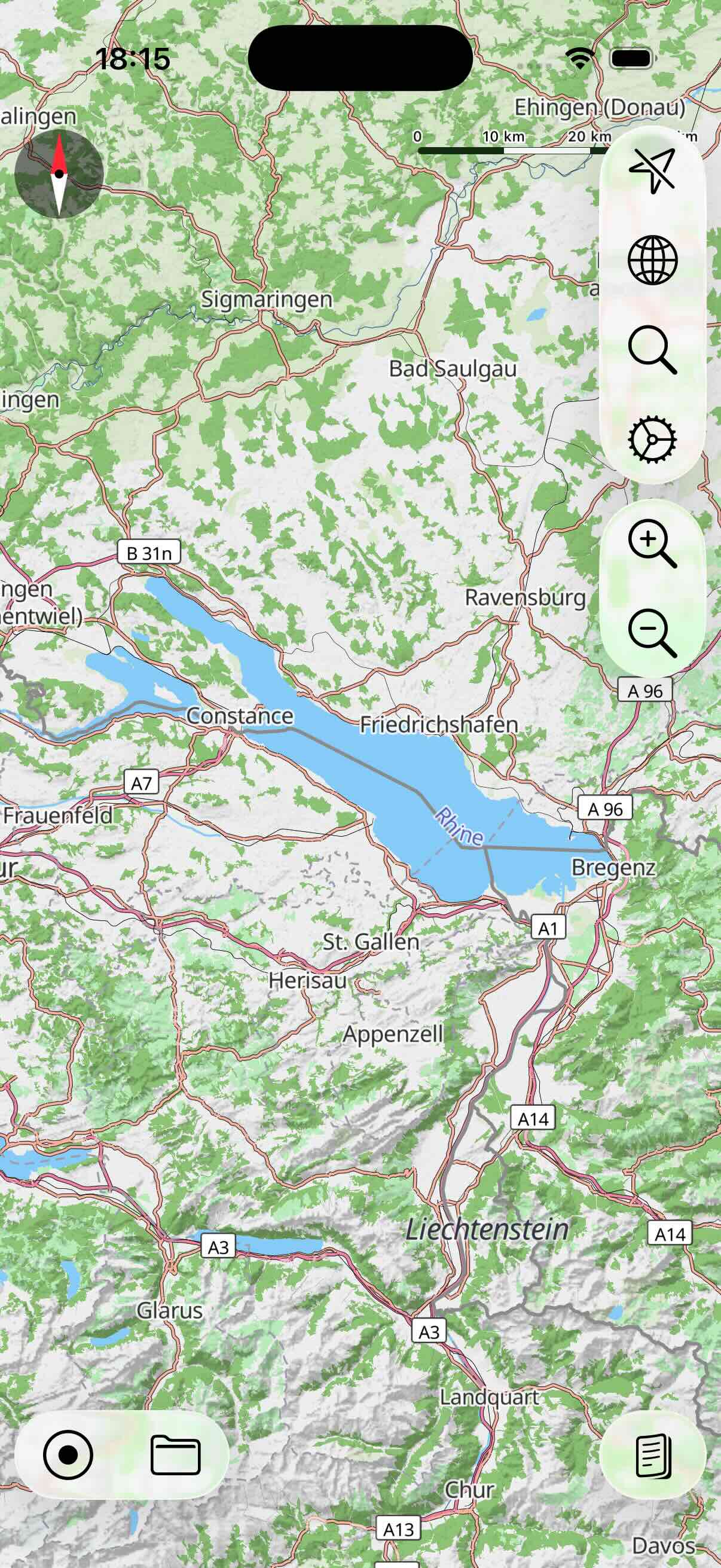 OSM offline Bodensee