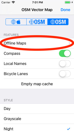OSM Vector offline maps