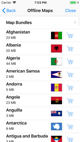 OSM Vector offline packages