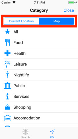 POI search