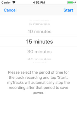 Short time recording